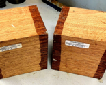 2 BEAUTIFUL EXOTIC KILN DRIED CANARYWOOD CUBE BLANKS S4S TURNING 4&quot; X 4&quot;... - £23.69 GBP