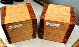 2 BEAUTIFUL EXOTIC KILN DRIED CANARYWOOD CUBE BLANKS S4S TURNING 4&quot; X 4&quot;... - £23.70 GBP