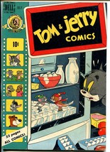 Tom &amp; Jerry #72 1950-Dell-MGM Cartoons-Barney Bear-Benny Burro-Tuffy-FN - £34.59 GBP