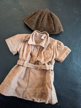 Vintage 1950&#39;s Terri Lee Girl Scout Brownie Outfit Dress Hat 16 inch Doll - £46.92 GBP