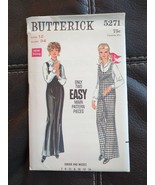 Vintage Butterick Fitted Jumpsuit Sewing Pattern 5271 Size 12 Bust 34 Uncut - £22.57 GBP