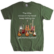 New fashion t-shirt cotton tees funny t shirts Guitar ShirtGet More Guit... - $81.07