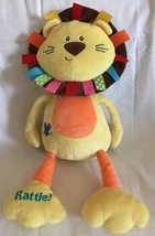 Baby Gund Color Fun Circus-Roarsly Lion 13.5&quot; Plush Crinkles Rattles Squeaks Toy - £11.18 GBP