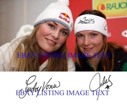 Lindsey Vonn And Julia Mancuso Signed Autograph 8x10 Rp Photo Olympics Skiing - $17.99