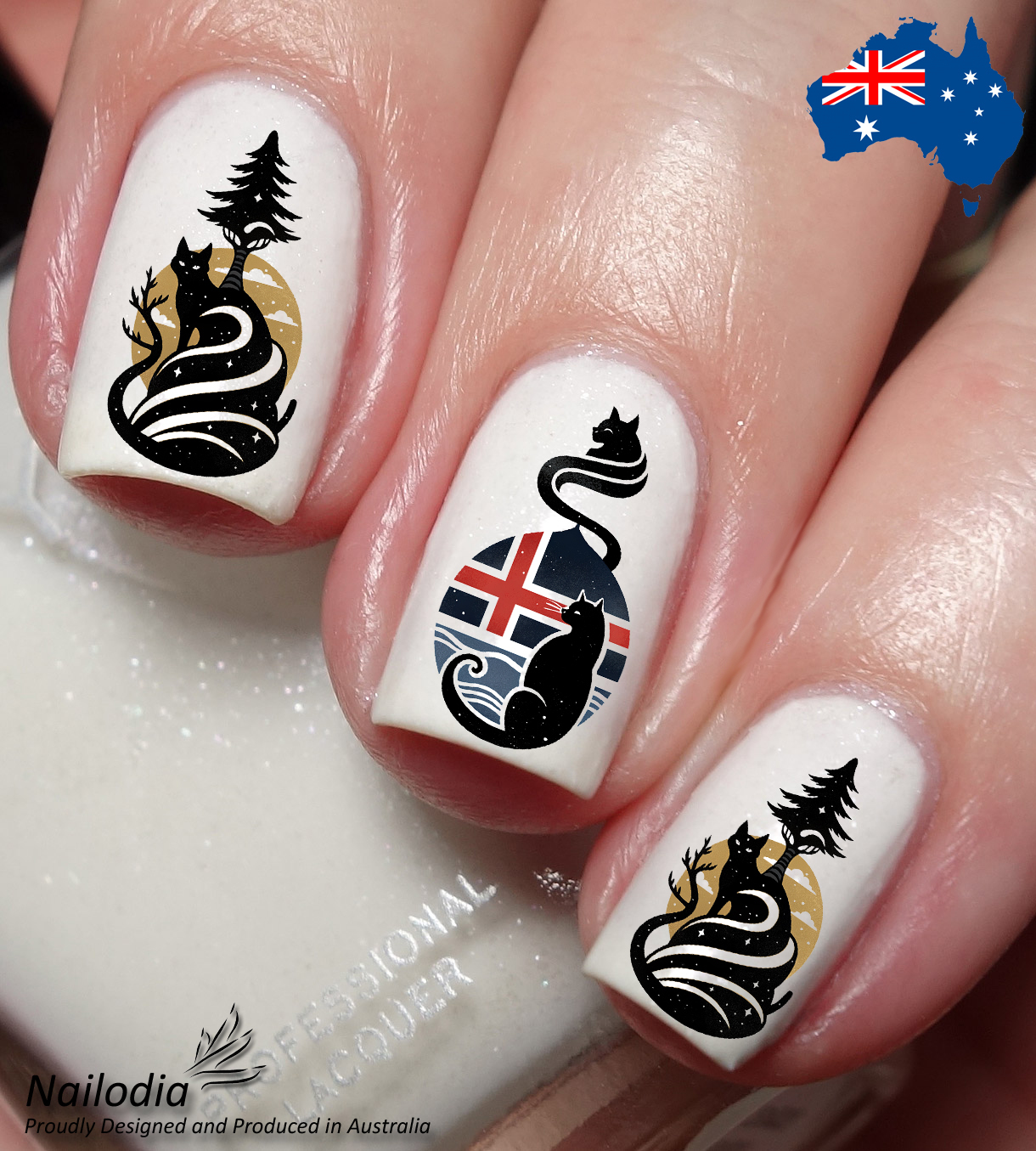 Norwegian Forest Cat Nail Art Decal Sticker Water Transfer Slider