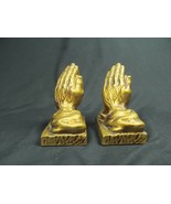 Gold Praying Hands bookends - $700.35 MXN