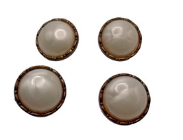Lot of 4 Faux Pearl Plastic  Replacement buttons .70&quot; - $8.95