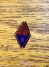 VINTAGE WWII ERA CB LAPEL BADGE US ARMY MILITARY  - £8.99 GBP