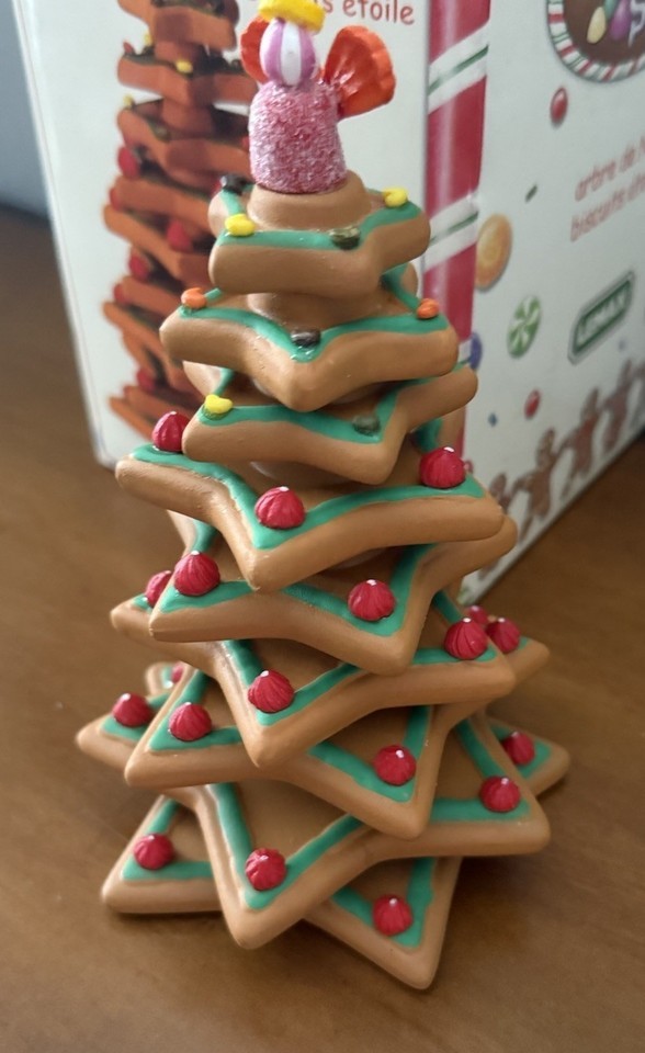 VTG Retired 2004 LEMAX Baked Cookie Christmas Tree Sugar & Spice Village MIB Item image 4