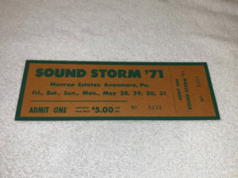 Delaney &amp; Bonnie Eric Burdon Debbie Harry David Peel Sound Storm 1971 Ticket Usa - £48.70 GBP