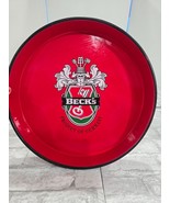 Vintage Collectable Becks Beer Serving Tray Metal 13&quot; Red Green Black Ma... - $29.99