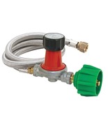 Bayou Classic M5HPR-30 48-in Stainless Braided LPG Hose w/ 0-30-psi Adju... - $49.96