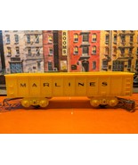 Marx Trains Used  #Marlines  Plastic Lightweight Marlines Gondola Car Ye... - $15.00