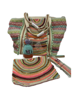 America &amp; Beyond Women&#39;s Embellished Multicolored Tote &amp; Pouch NWOT - $2,788.50 MXN