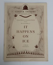 Vintage 1941 Playbill Center Theatre Rockefeller Center &quot;It Happens on Ice&quot; - $24.99