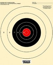 B-16 targets (RC)] 25 Yard Slow Fire Pistol Target (50) Tagboard w/Red C... - $21.68