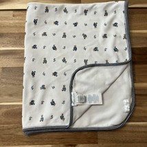 Ralph Lauren Polo Bear Reversible Baby Blanket Cream Blue 24x29 PLEASE READ - £14.57 GBP