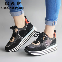 Mixed color ladies sneakers casual designer sneakers with glitter women fashiona - £45.81 GBP