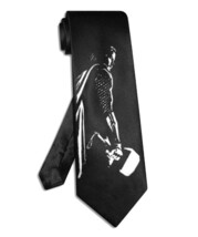 Thor tie black satin silk hand-painted superhero necktie - $28.00
