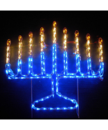 Hanukkah Menorah Outdoor Decor Chanukah Decor Judaica Candle Holder Jewi... - £319.73 GBP