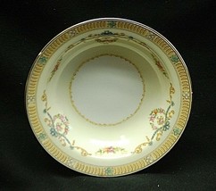 Vintage 1930&#39;s Noritake Tybalt Rim Fruit Dessert Bowl Floral Swag Blue R... - £7.11 GBP