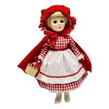 Little Red Riding Hood Doll Effanbee 11 in with Basket Stand Vintage 1970s - £29.22 GBP