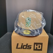Lids HD Seattle Mariners MLB Classic Camel 59Fifty - Size 7 1/8 - £74.73 GBP