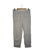 Lou And Grey Pants Womens Large Tan Linen High Waist Straight Leg Pull O... - $29.77 CAD