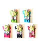 KG79 Floral Hand Painted Batwing Tunic Kimono Dolman Women Abaya Dress U... - $29.90