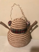 Snowman with Stars in rustic finish image 3