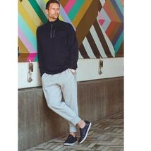 BED STU Men&#39;s Muller Leather Sneaker, Pre-Scuffed, Designer, Navy, Size ... - $99.00