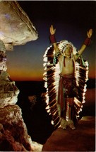 The Sunrise Call at Stand Rock Ceremonial Wisconsin Dells WI Postcard PC227 - £7.04 GBP