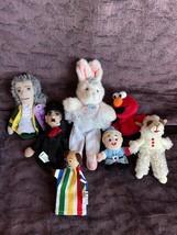 Lot of Plush White Rabbit in Tutu Lambchops Elf Elmo Voltaire Puppy Dog ... - $18.49