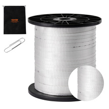 VEVOR Polyester Pull Tape, 3/4" x 318' Mule Tape Flat Rope, 2500 lbf, White - $23.90