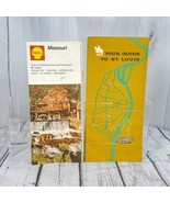 Vintage 1962 St. Louis Guide Street Map &amp; Shell 1972 Missouri Paper Fold... - £14.97 GBP