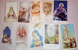 Catholic Prayer Cards and miscellaneous from 1930&#39;s- 1950&#39;s Lot of 10 - £9.96 GBP