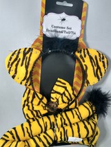 HALLOWEEN COSTUME TIGER ADULT CHILD LOT 3 Pc SET TAIL HEADBAND KIT ROUND... - $9.37 CAD