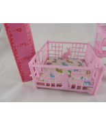 VINTAGE Smalli Pink Nursery 5&quot; High Chair &amp; 4.25 wide Playpen - $20.29 CAD