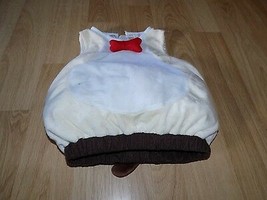 Infant Baby Size 12-24 Months White Brown Puppy Dog Halloween Costume Bodysuit - £11.25 GBP