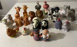 Fisher Price Little People Noahs Ark Lot Noah Wife 22 Animals - $34.99