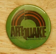Vintage Pinback Button ARTQUAKE Festival Portland Oregon South Park Bloc... - $14.84