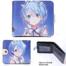 Anime Re:Life In A Different World From Zero Wallet Emilia Coin Purse Ram Rem Mo - £47.89 GBP