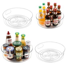 4 Pack Lazy Susan Organizer For Cabinet, Upgraded 11.5&quot; Clear Lazy Susan Turntab - £39.78 GBP