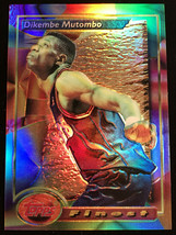 Dikembe Mutombo 1993-94 Topps Finest Refractor  NRMT- MINT Card #164 SP NUGGETS - £22.74 GBP