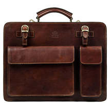 Leather Satchel Bag Briefcase - The Prophet - £199.37 GBP