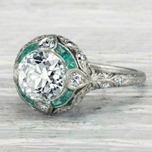2.5 Karat Künstlicher Diamant Art Verlobung Hochzeit Ring Silber - £207.11 GBP