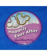 BRAND NEW DYNAMIC WALT DISNEY WORLD HAPPILY EVERY AFTER BUTTON PIN COMME... - £3.94 GBP