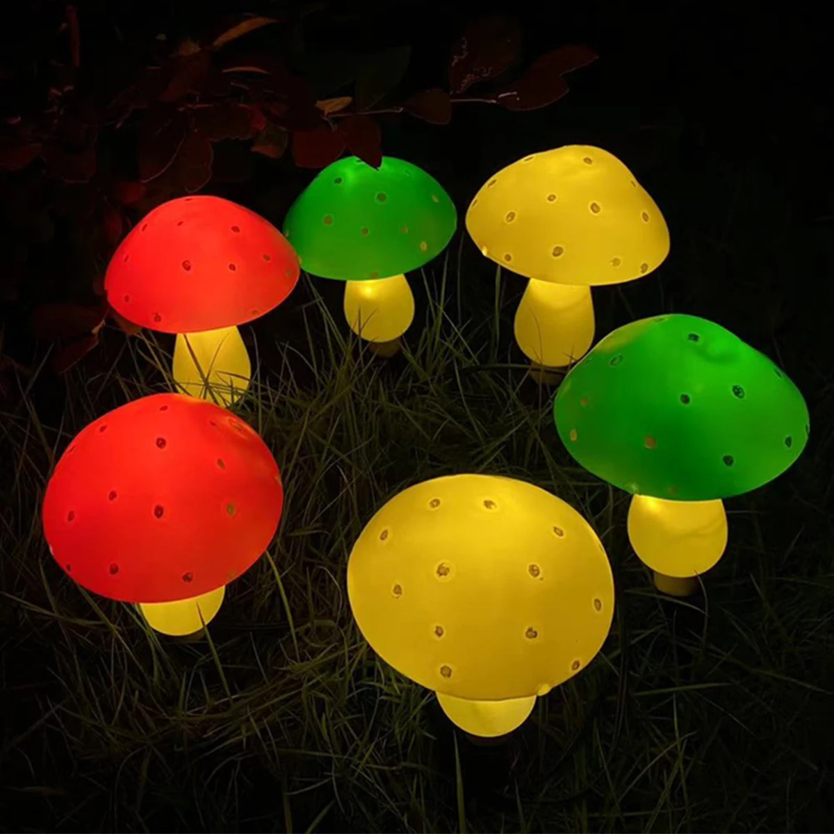Solar Lights For Garden Decoration,Led Cute Shaped Mushroom fairy Lights,Waterpr - £62.18 GBP