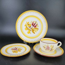 Vintage Stangl Pottery Provincial Tea Set 4 pc Thick Stoneware Made In USA Mint - £18.38 GBP