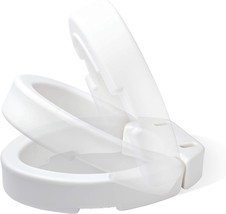 Carex Elongated Hinged Toilet Seat Riser, Raised Toilet Seat, Adds 3 Poi... - $44.94